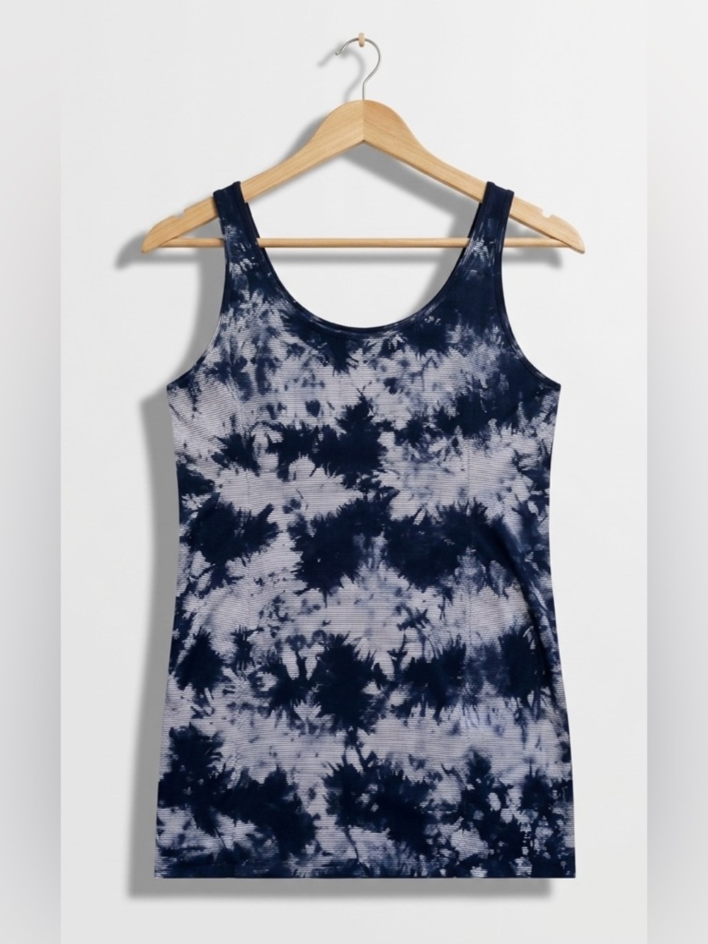 Kensie Black Tie-Dye Scoop Neck Sleeveless Ribbed Bodycon Mini Dress NWOT - Picture 2 of 5